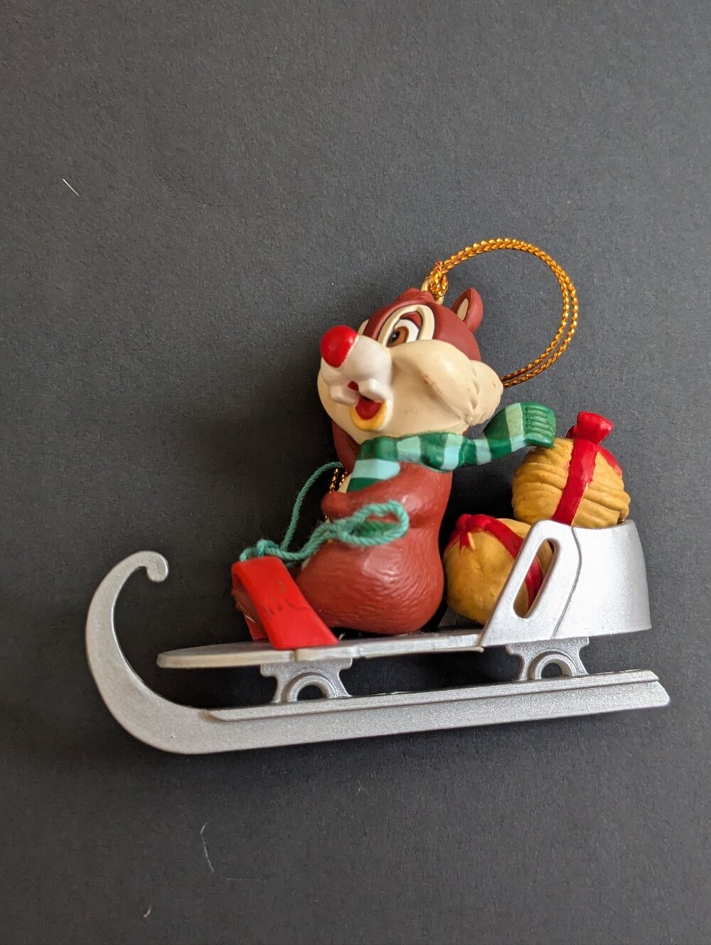 90s Grolier Disney Christmas Ornament Collectible Dale Chipmunk